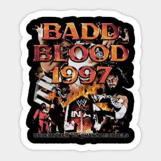 Shawn Michaels Vs. Undertaker Badd Blood 1997 Sticker